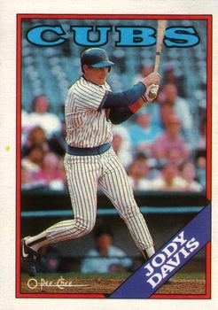 1988 O-Pee-Chee Baseball Cards 376     Jody Davis